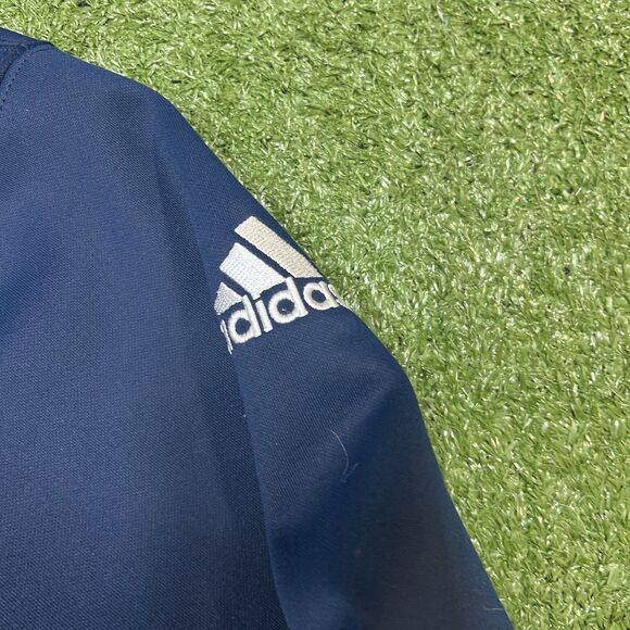 Michigan Wolverines Hoodie Men XL Navy Adidas Climawarm NCAA Pullover Sweatshirt - Picture 4 of 8